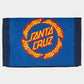 SANTA CRUZ FLAME RINGED DOT VELCRO WALLET