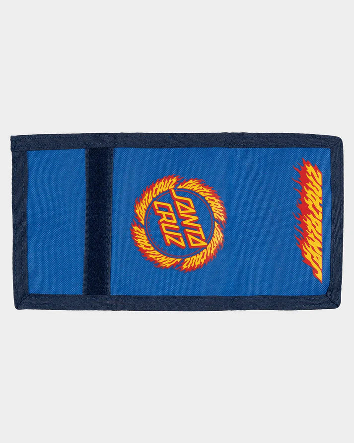 SANTA CRUZ FLAME RINGED DOT VELCRO WALLET