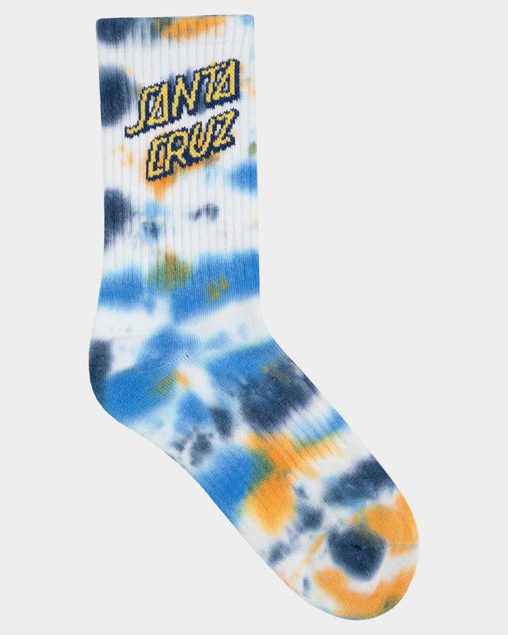 SANTA CRUZ STACK STRIP CREW SOCKS 2 PK