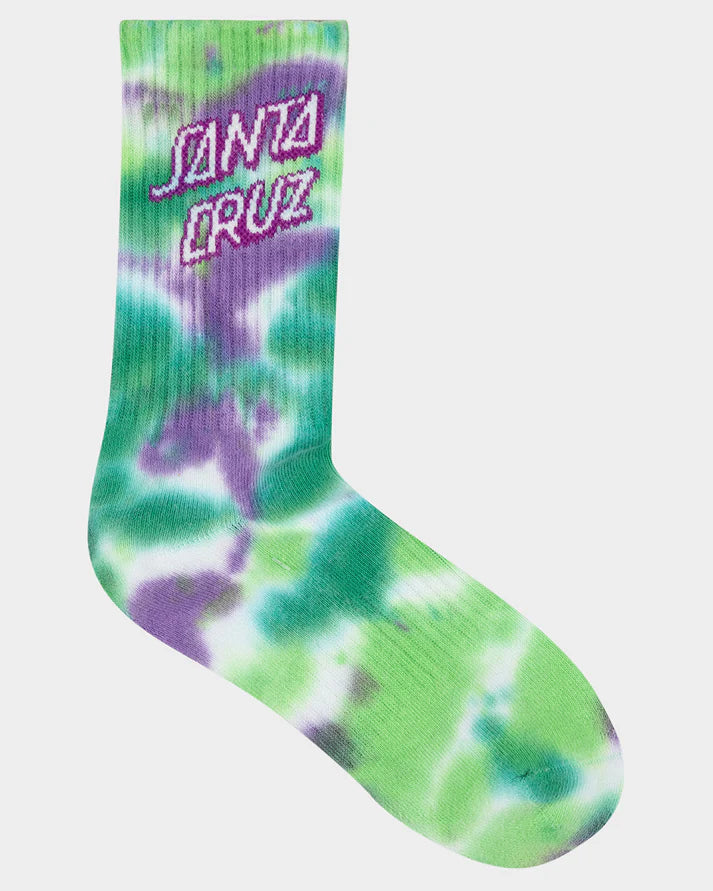 SANTA CRUZ STACK STRIP CREW SOCKS 2 PK