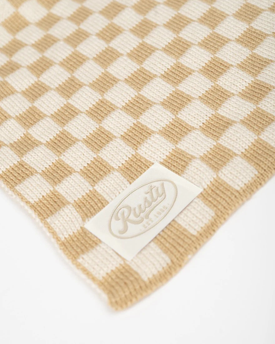 RUSTY CHECK MATE SCARF
