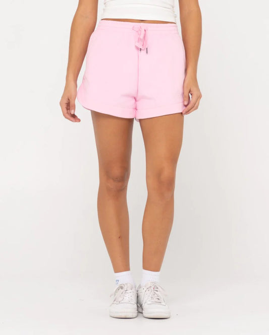 RUSTY SIGNATURE GIRLS FLEECE SHORTS