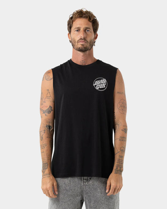 SANTA CRUZ DESCENDED DOTS MONO MUSCLE TOP