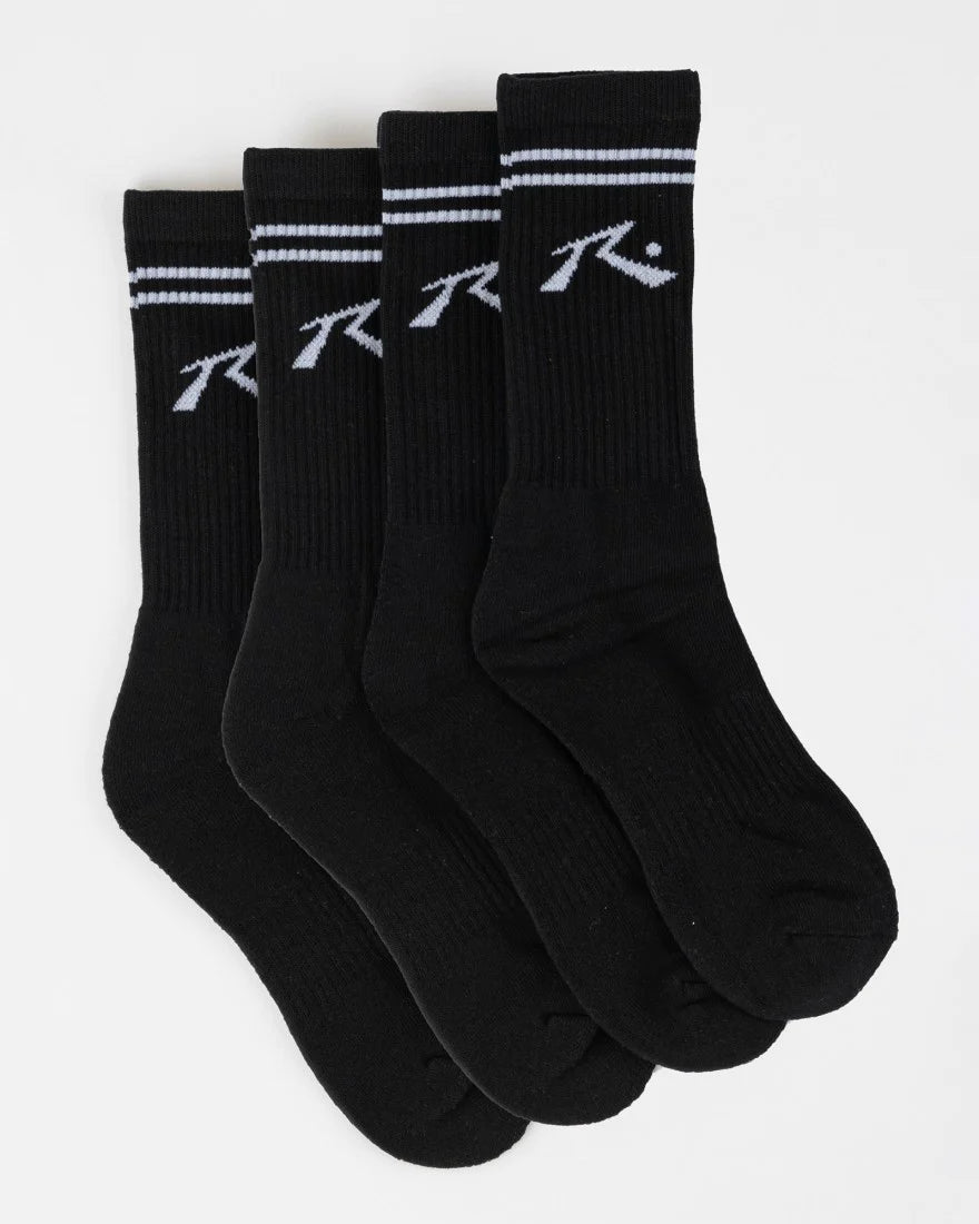 RUSTY COMP MID CALF 4 PACK SOCKS