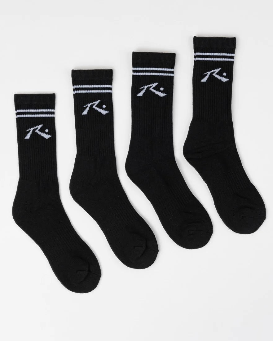 RUSTY COMP MID CALF 4 PACK SOCKS