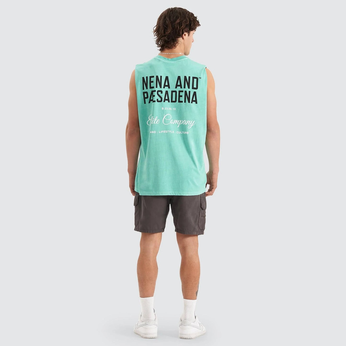 NENA & PASADENA HESITATION RELAXED MUSCLE TEE