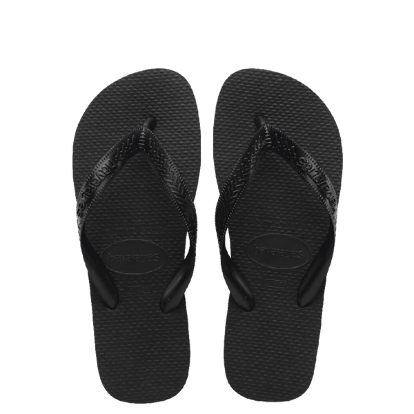 HAVAIANAS KIDS TOP BLACK THONGS