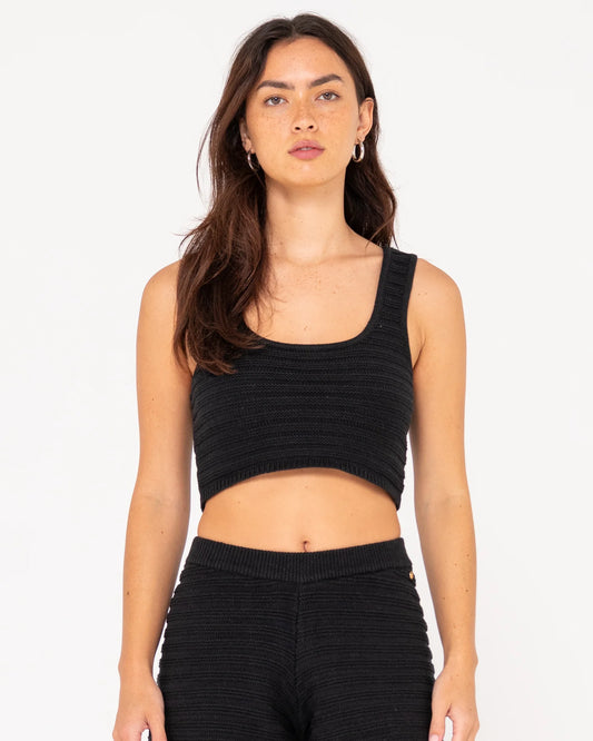 RUSTY ELBA KNIT CROP TOP