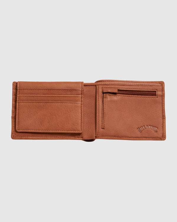 BILLABONG DIMENSION 2 IN 1 LEATHER WALLET