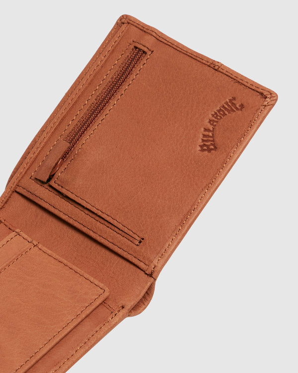 BILLABONG DIMENSION 2 IN 1 LEATHER WALLET