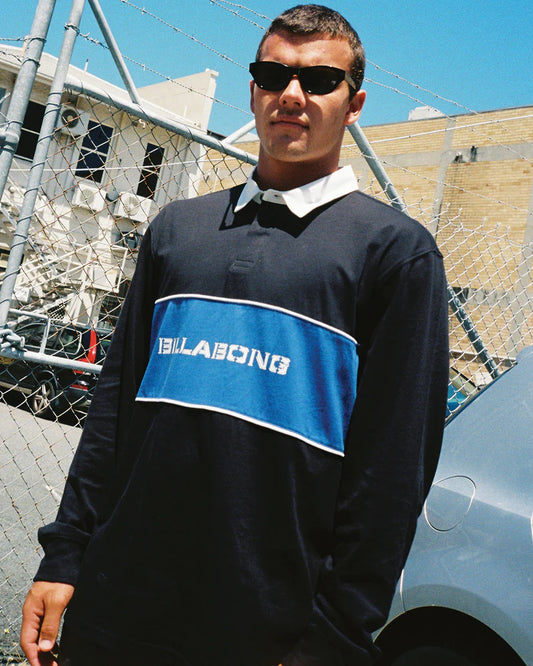 BILLABONG WARPED LS RUGBY POLO SHIRT