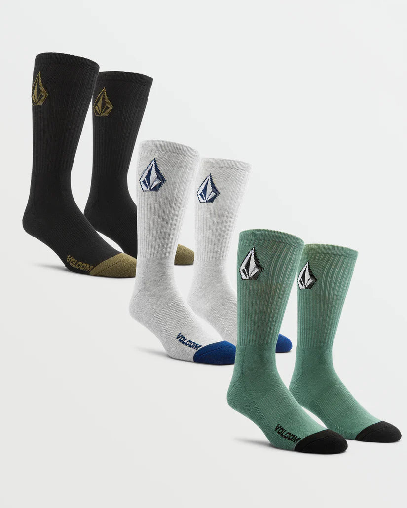 VOLCOM FULL STONE SOCK 3PK