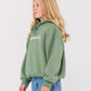 RUSTY ESSENTIALS HOODED FLEECE GIRLS