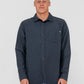 RUSTY OVERTONE LONG SLEEVE LINEN SHIRT