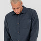 RUSTY OVERTONE LONG SLEEVE LINEN SHIRT