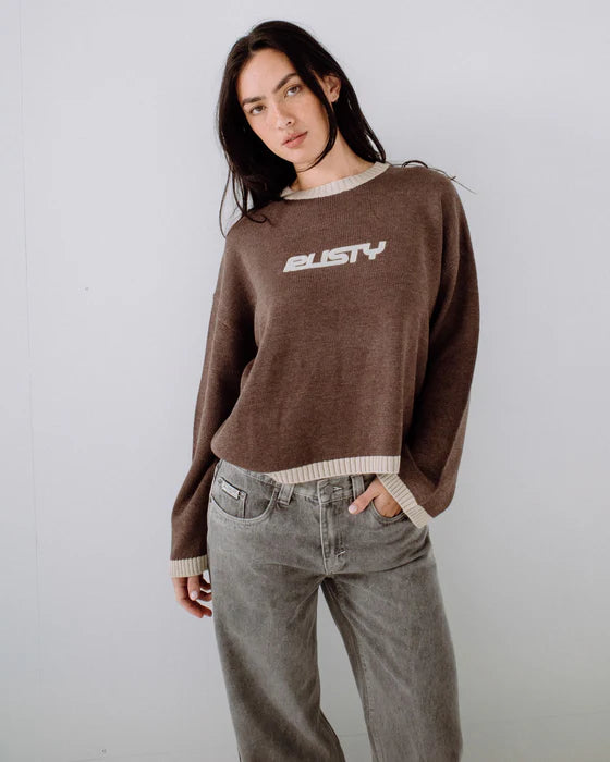 RUSTY RIDER RELAXED CREW NECK KNIT JUMPER