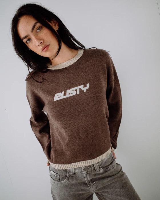 RUSTY RIDER RELAXED CREW NECK KNIT JUMPER