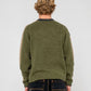 RUSTY FISHERMANS BOXY KNITTED MENS CREW NECK JUMPER