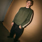 RUSTY FISHERMANS BOXY KNITTED MENS CREW NECK JUMPER