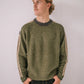 RUSTY FISHERMANS BOXY KNITTED MENS CREW NECK JUMPER