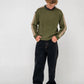 RUSTY FISHERMANS BOXY KNITTED MENS CREW NECK JUMPER