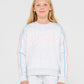 RUSTY GIRLS TEAM VARSITY CREW FLEECE