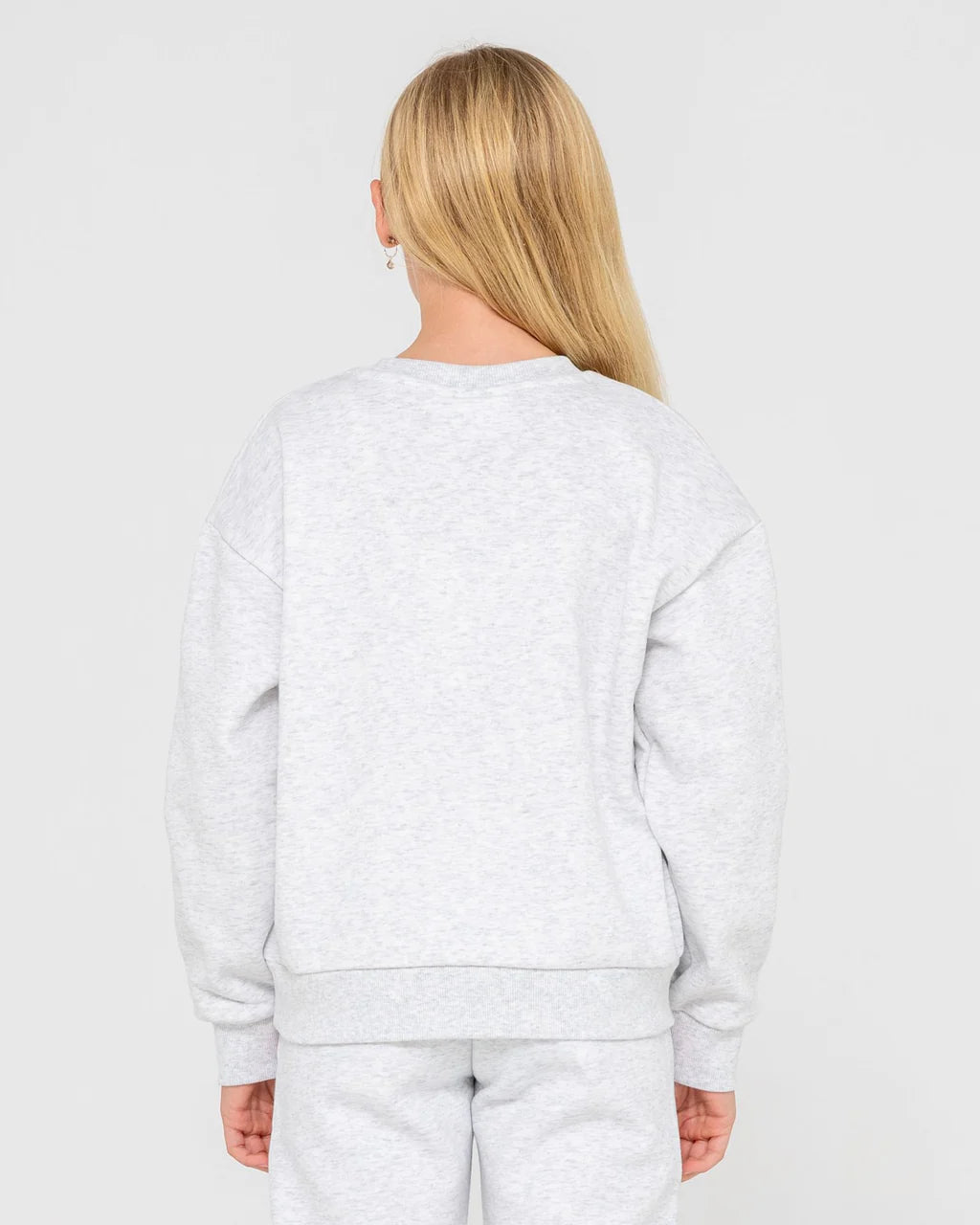 RUSTY GIRLS TEAM VARSITY CREW FLEECE