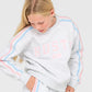RUSTY GIRLS TEAM VARSITY CREW FLEECE