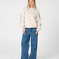 RUSTY WOMENS TWO TIMER PANELLED CREW FLEECE