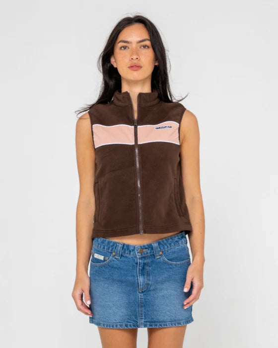 RUSTY BLESS UP POLAR FLEECE VEST