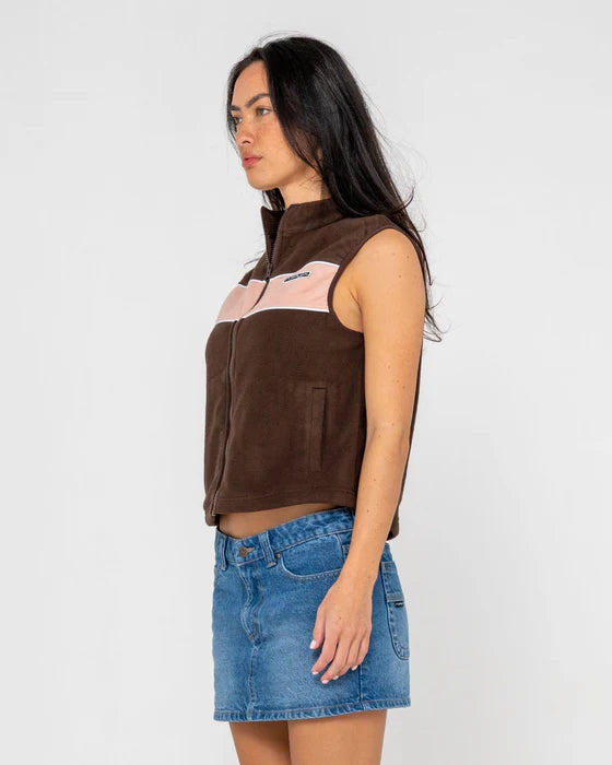 RUSTY BLESS UP POLAR FLEECE VEST