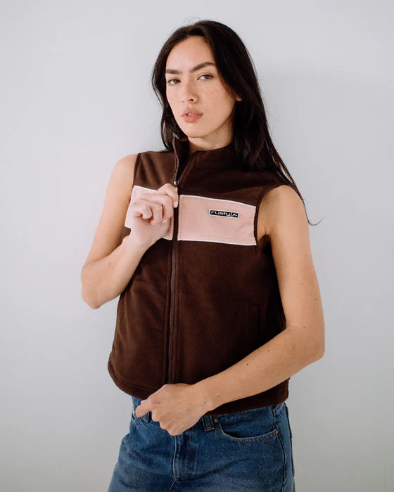 RUSTY BLESS UP POLAR FLEECE VEST