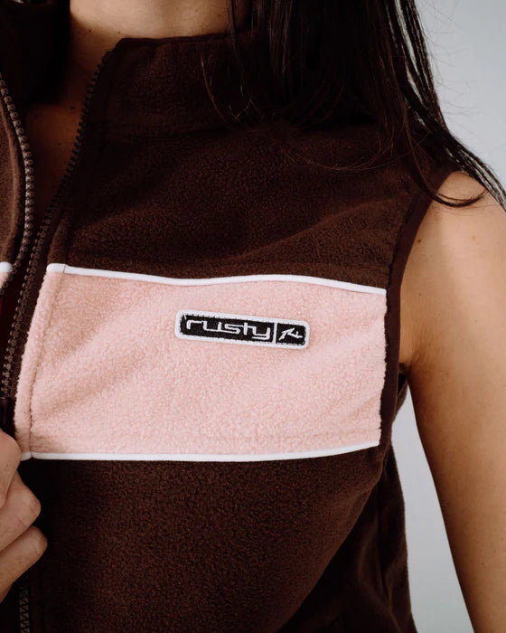 RUSTY BLESS UP POLAR FLEECE VEST