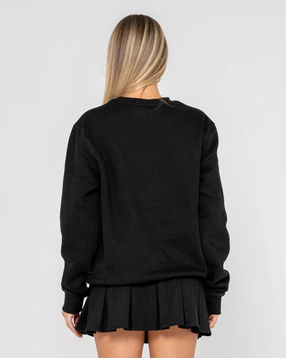 RUSTY R ESSENTIAL OVERSIZED FLEECE CREW