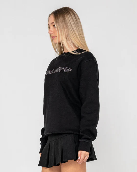 RUSTY R ESSENTIAL OVERSIZED FLEECE CREW