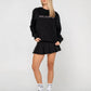 RUSTY R ESSENTIAL OVERSIZED FLEECE CREW