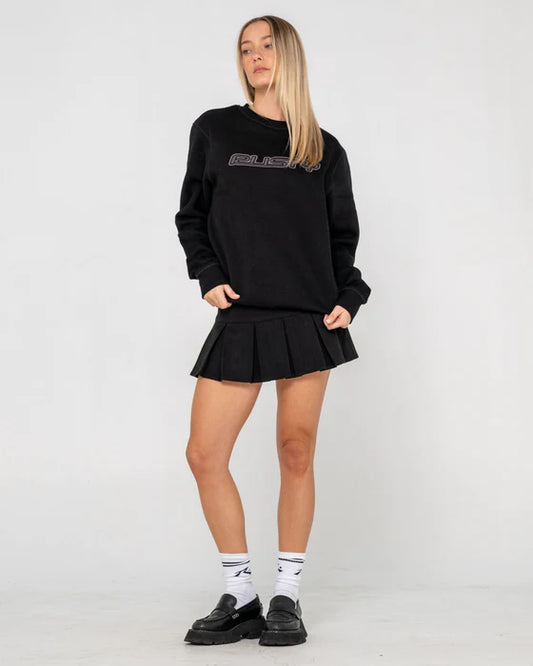RUSTY R ESSENTIAL OVERSIZED FLEECE CREW