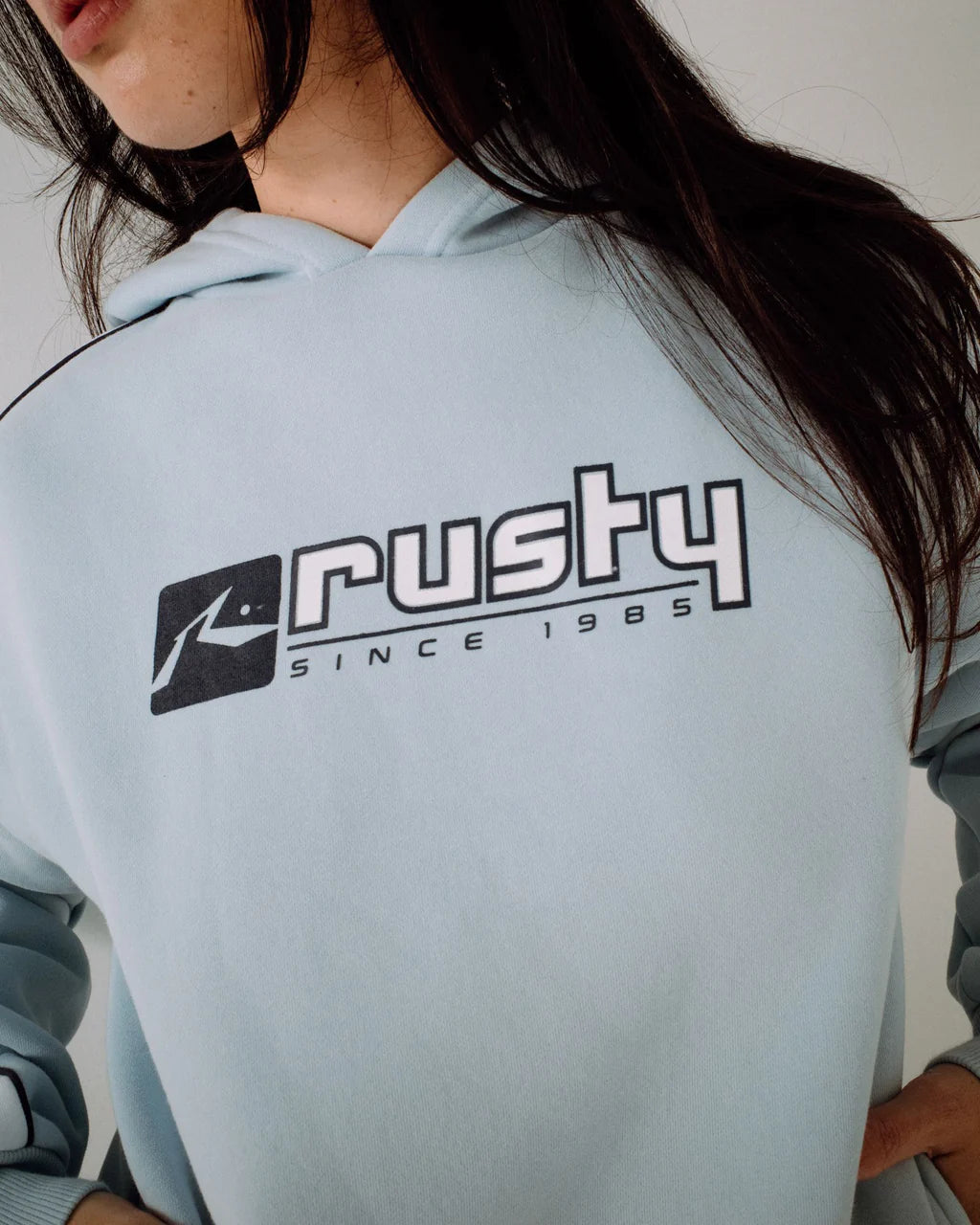 RUSTY WOMENS HAILSTONE OVERSIZED HOODED FLEECE