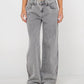 RUSTY WOMENS FLIP MOMMY LOW RISE WIDE LEG DENIM JEAN
