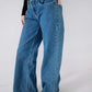 RUSTY WENDY WIDE LOW RISE DENIM JEANS