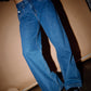 RUSTY WENDY WIDE LOW RISE DENIM JEANS