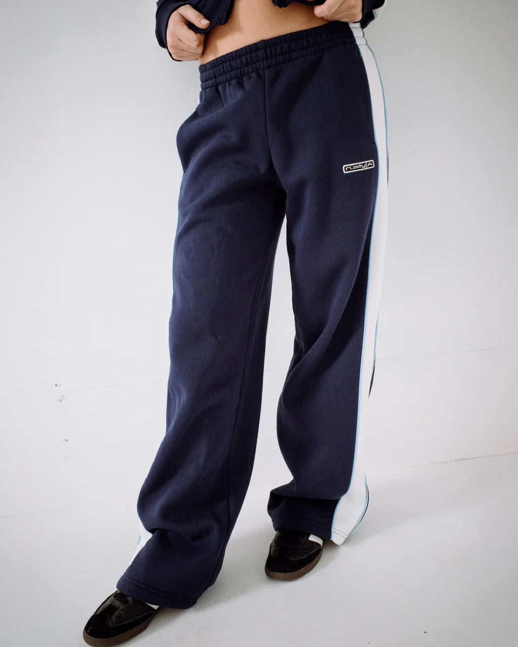 RUSTY RETRO LINES WIDE LEGTRACK PANTS