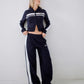 RUSTY RETRO LINES WIDE LEGTRACK PANTS