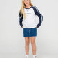 RUSTY WOMENS SPORTY R RAGLAN L/S TEE