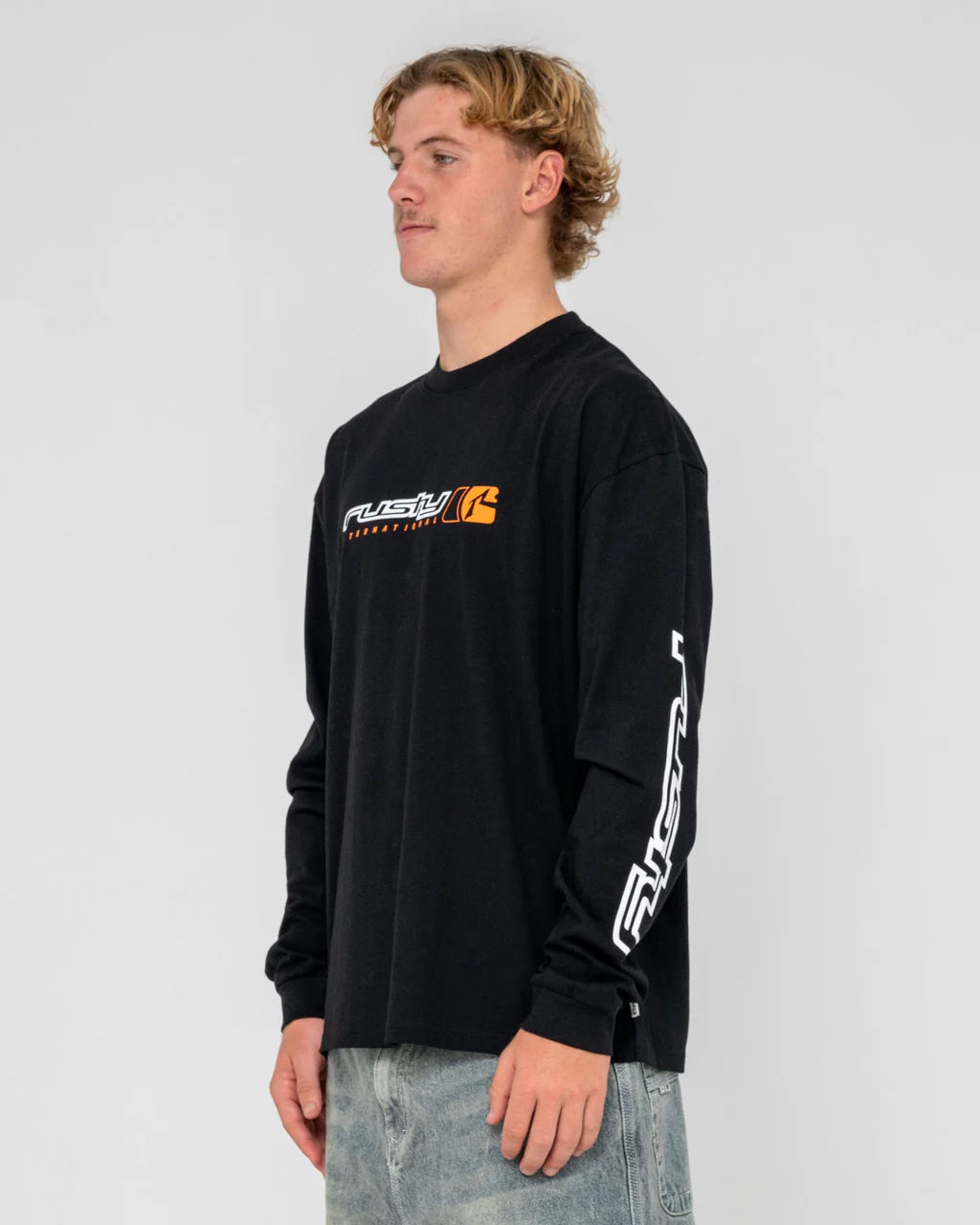 RUSTY MENS JETSETTER L/S TEE