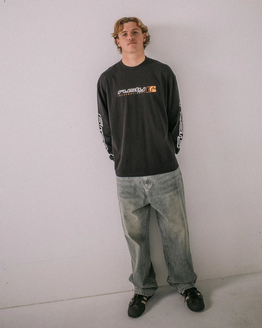 RUSTY MENS JETSETTER L/S TEE