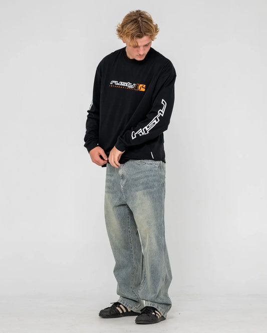 RUSTY MENS JETSETTER L/S TEE