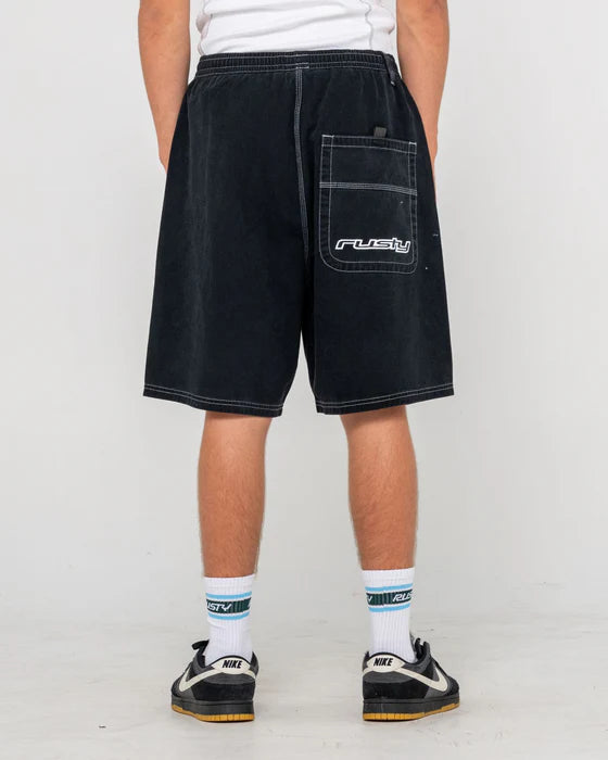 RUSTY MENS FLIP DADDY ELASTIC BAGGY SHORT