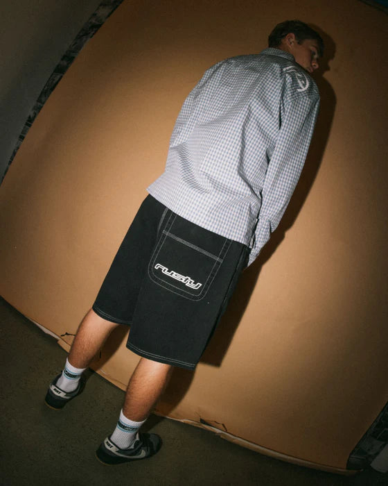 RUSTY MENS FLIP DADDY ELASTIC BAGGY SHORT