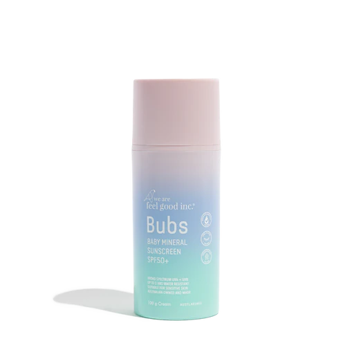 WE ARE FEEL GOOD INC BUBS BABY MINERAL SUNSCREEN CREAM SPF50+